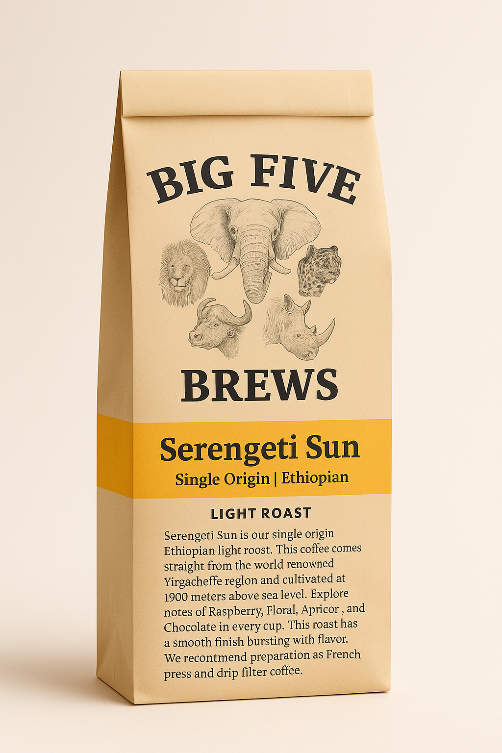 Serengeti Sun Light Roast, Ground